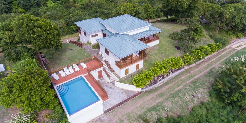 Two Bays Beach Villa – Aerial 1 Two Bays Beach Villa - Aerial View